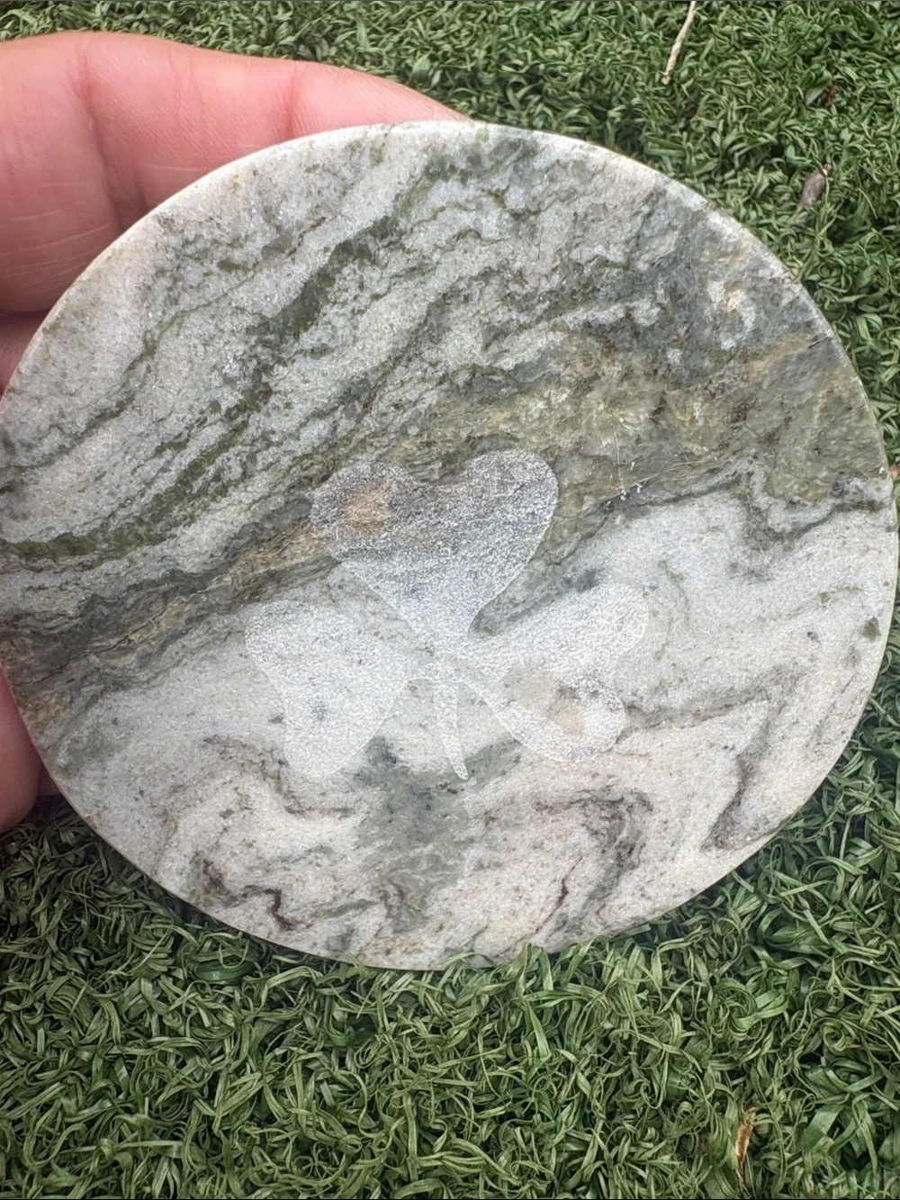 7 Connemara Marble Shamrock Irish Clover Circular Coasters From Ireland